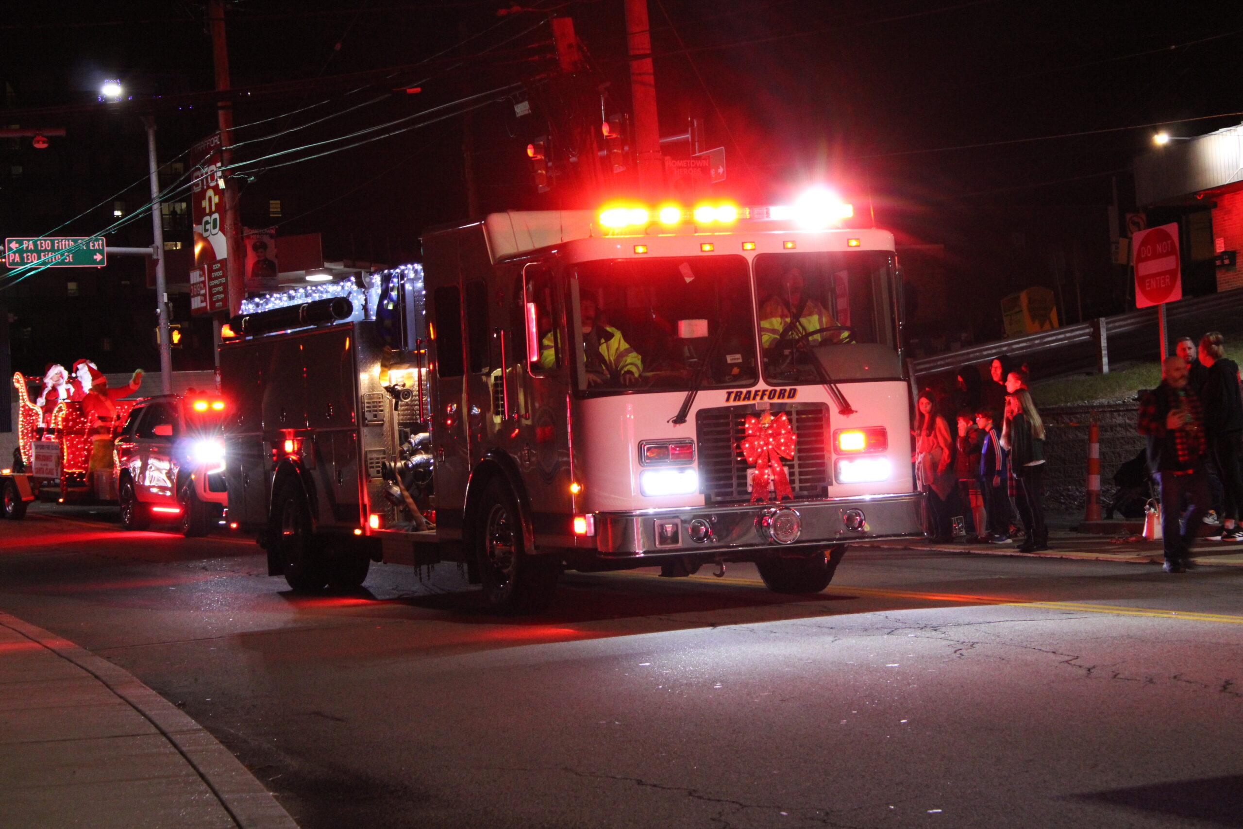 Santa comes to Trafford, PA! Trafford Fire Co. No. 1